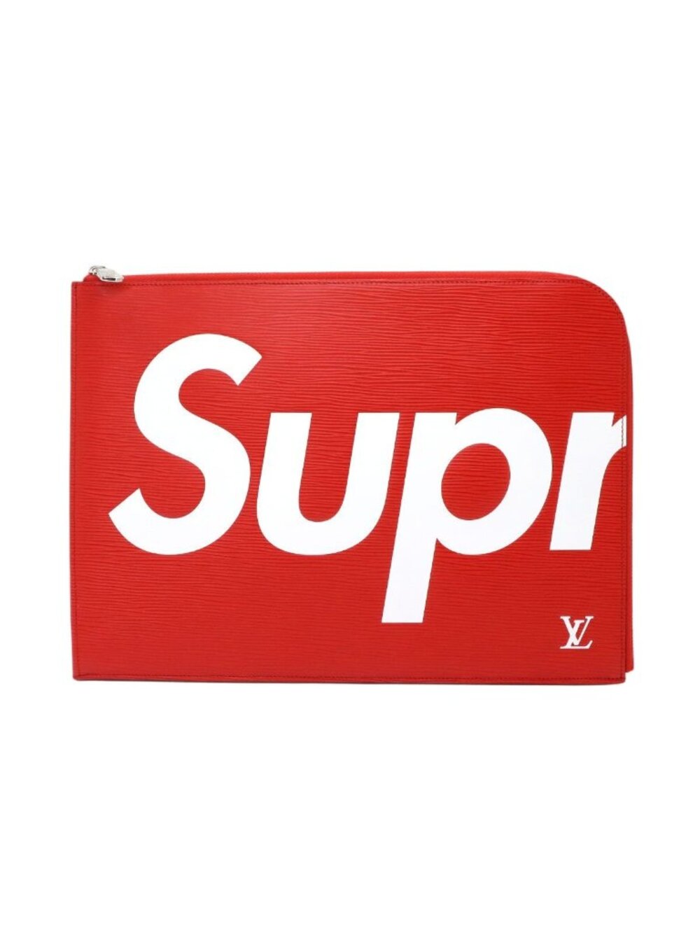 Louis Vuitton Supreme Epi Pochette Jules GM Clutch Red White